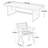 Razwana 6 - Person Pine Solid Wood Top Trestle Base Dining Set-452586935