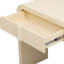 Console abricot crème avec base stable et tiroirs rainurés, couleur-1119847450-1119847451