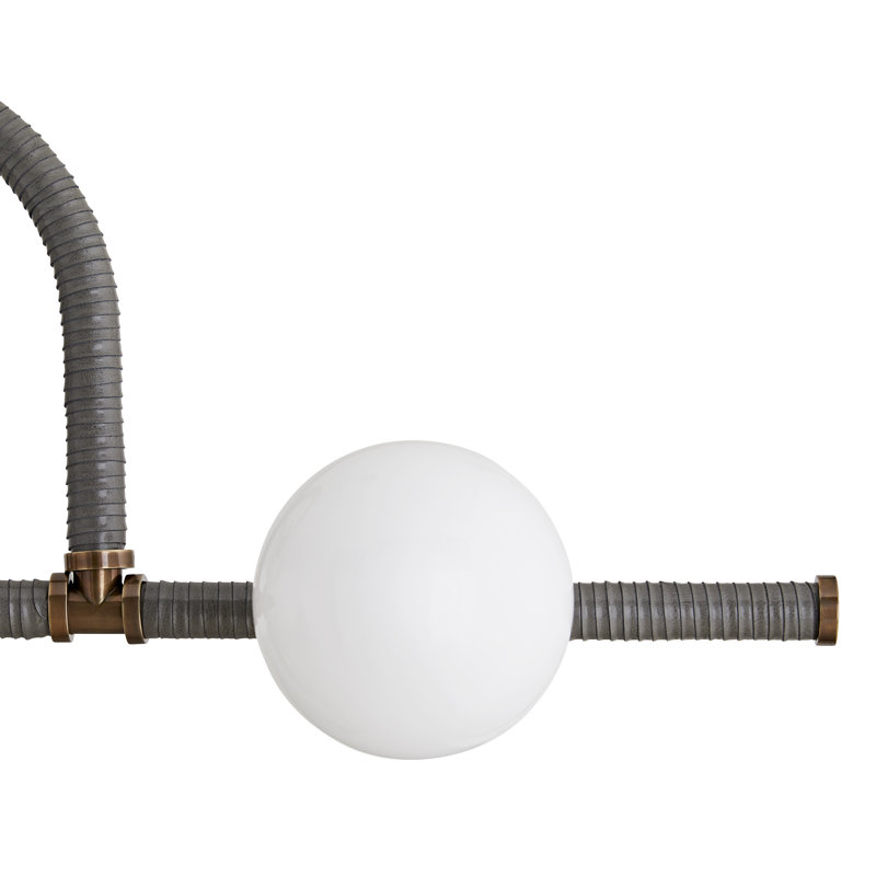 Harrison 6 - Light Chandelier, Heritage Brass