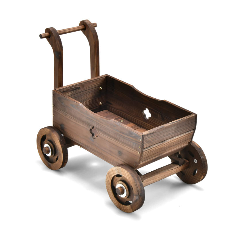 Calumet Wood Wheelbarrow Planter