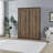 Half Self-Close and Open Murphy Bed Cabinet Space-Saving Bed Perfect for Guest Room, for Bed Room, Guest Room, Home Office-1923743287-1923743284