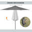 Outsunny 2.7m Patio Garden Umbrella Outdoor Parasol Tilt Crank-60643820