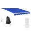 Auvent de terrasse rétractable en polyester Outsunny-97850777-97850775-97850773