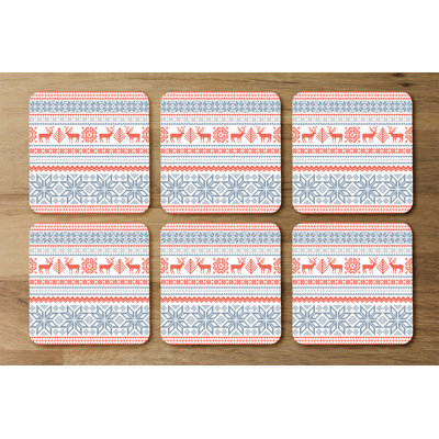 Square 6 Piece Coaster Set