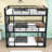 Comburg Steel Twin Over Twin Over Twin Bunk Bed with Built-In Ladder-1909956895