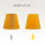 Abat-jour de lustre à pince Rosdorf Park, tissu de velours, brun, ensemble de 6, 3 po x 5 po x 4,5 po-1516144118-1516144115