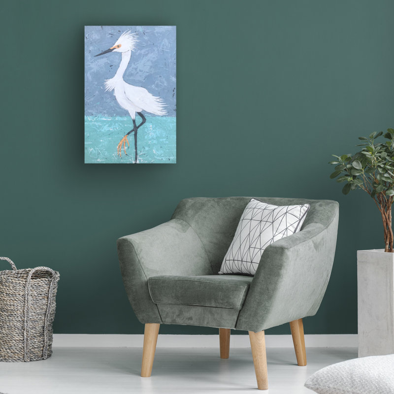 Art mural sur toile Highland Dunes Jade Reynolds Egrets, H 19 po x l 12 po