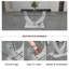 Tables de salle à manger modernes en verre (table seulement, sans chaises, avec plateau et pieds)