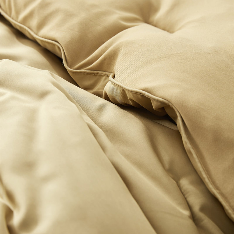 Ensemble d'édredon léger surdimensionné Silky Butter Coma, Édredon pour très grand lit + 2 très grandes ta, Brun