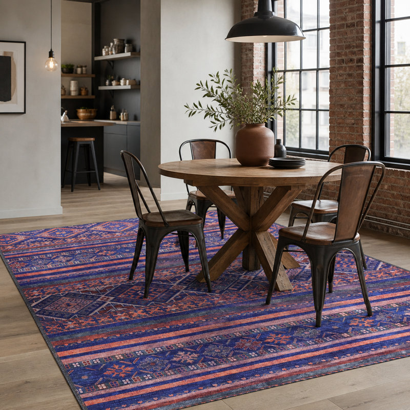 Oriental Cotton and Chenille Flatweave Area Rug, 200 x 300 cm