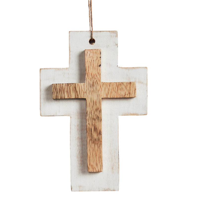 Ornement suspendu en bois 6 x 4