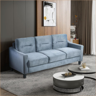 Canapés modulaires de salon modulaires à 3 places | Gris ardoise | Velours