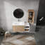 Meuble-lavabo mural 42 po avec lavabo, support de rangement et armoire latérale, portes à fermeture douce 42 po
