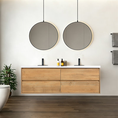 Meuble-lavabo mural 72 po 72 po