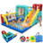 Multi-Function Inflatable Slide Water Park With High-Density Safety Netting