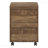 Brown Laminate Contemporary Rolling File Cabinet With Storage Drawers & Printer Stand-1008904157
