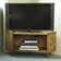 Ripple Solid Wood Corner TV Stand for TVs up to 39"