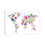 Dinosaur Map Of The World Map II by Michael Tompsett - Print on Canvas-773393993-773393990
