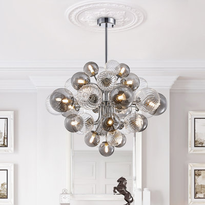 Avaeya 18 - Light Dimmable Sphere Chandelier