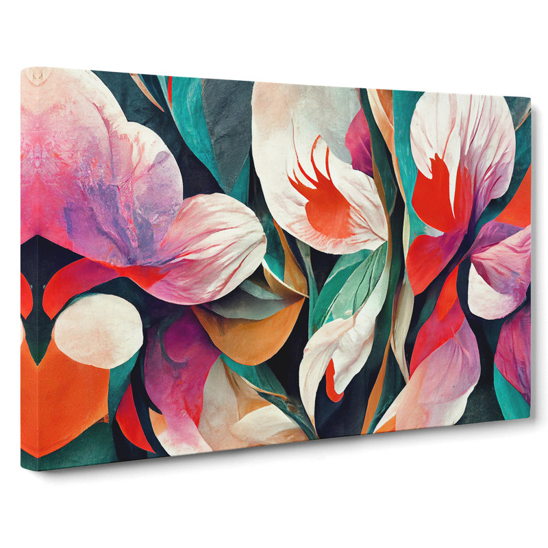 Floral Abstract Vol.4 - Wrapped Canvas