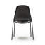 Chaise d'appoint empilable en noir