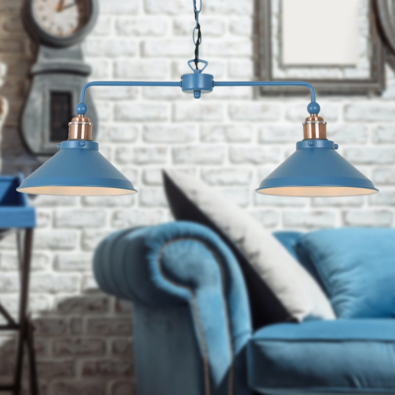 Angelique 2 - Light Kitchen Island Pendant, Mirage Blue