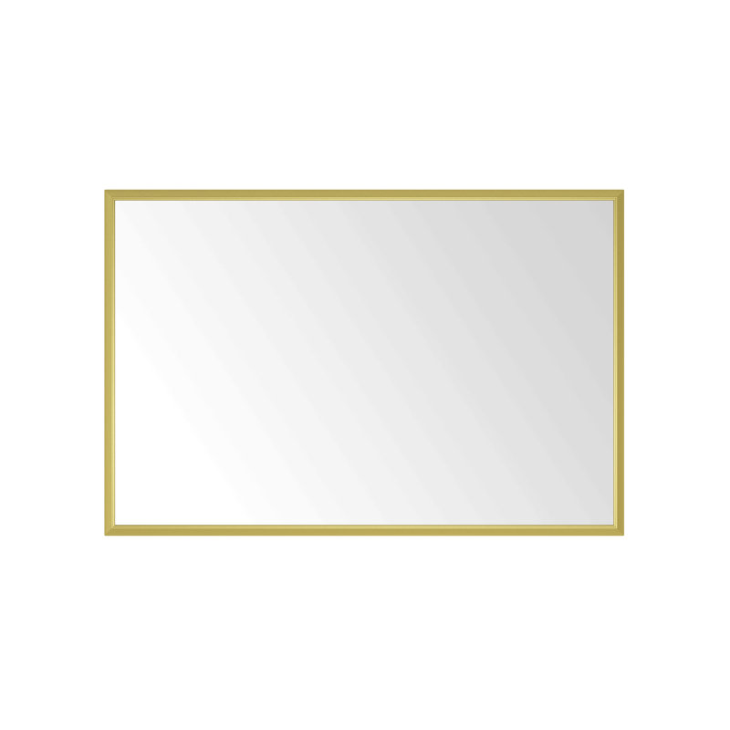 Miroir de salle de bain avec cadre en aluminium, miroir de salle de bain mural, 48 po x 60 po