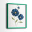 Coquelicots bleus - reproduction encadrée de qualité supérieure - prête à être accrochée - aucun clou requis - aucun clou requis-671805638-671805659