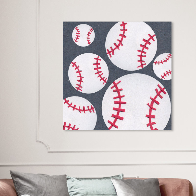 Art sur toile baseball saison Ferrell, H 40 po x l 40 po x P 1,5 po