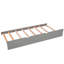 Lit plateforme gris en forme de L avec bureau, lit gigogne et tiroirs - Construction et lit simple, pour chambre à coucher soignée-2043928039