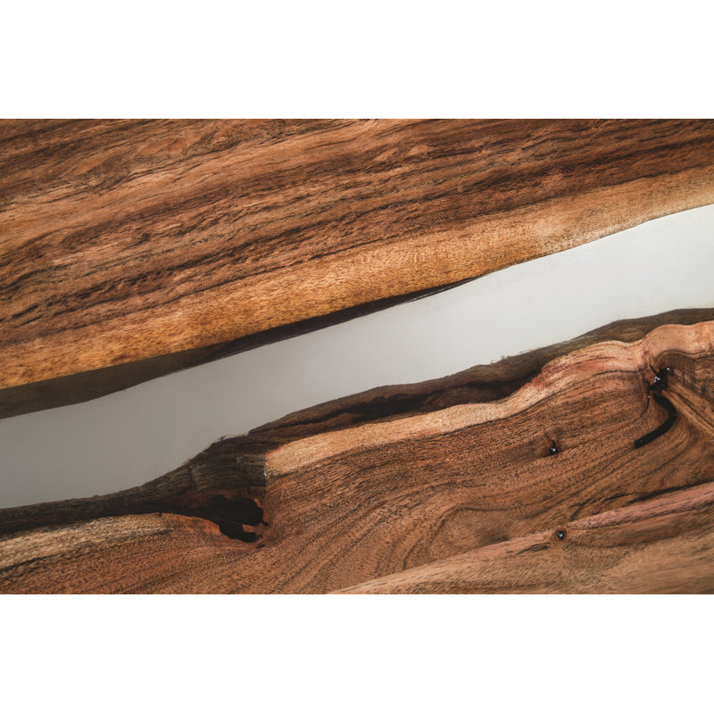 Console d'entrée industrielle moderne en bois massif de 36 po Kinden