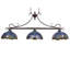 Nuccio 3 - Light Dark Brown Kitchen Island Pendant