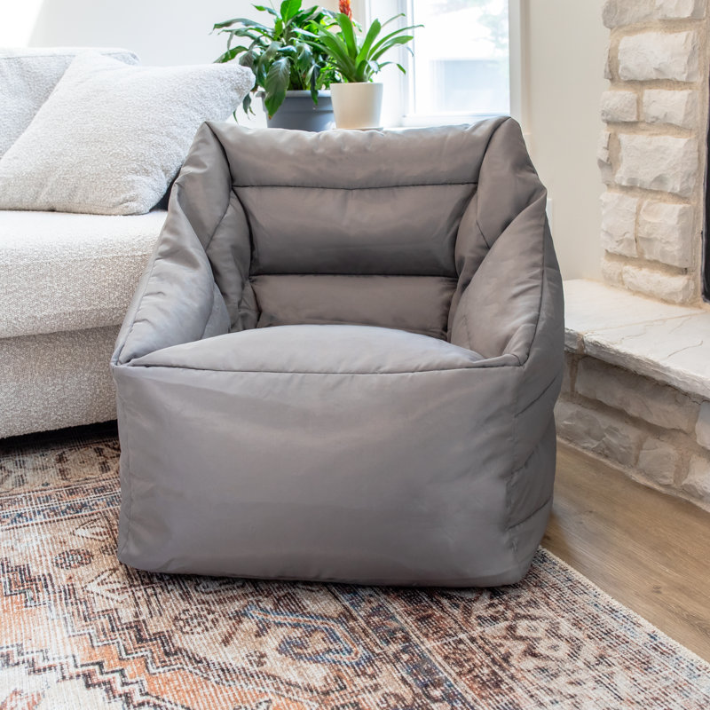 Fauteuil à billes Big Joe Aurora, mélange de nylon et polyester durable, 2,2 pieds, 100 % polyester graphite