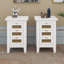 3 Drawers Rattan Nightstands Set Of 2
