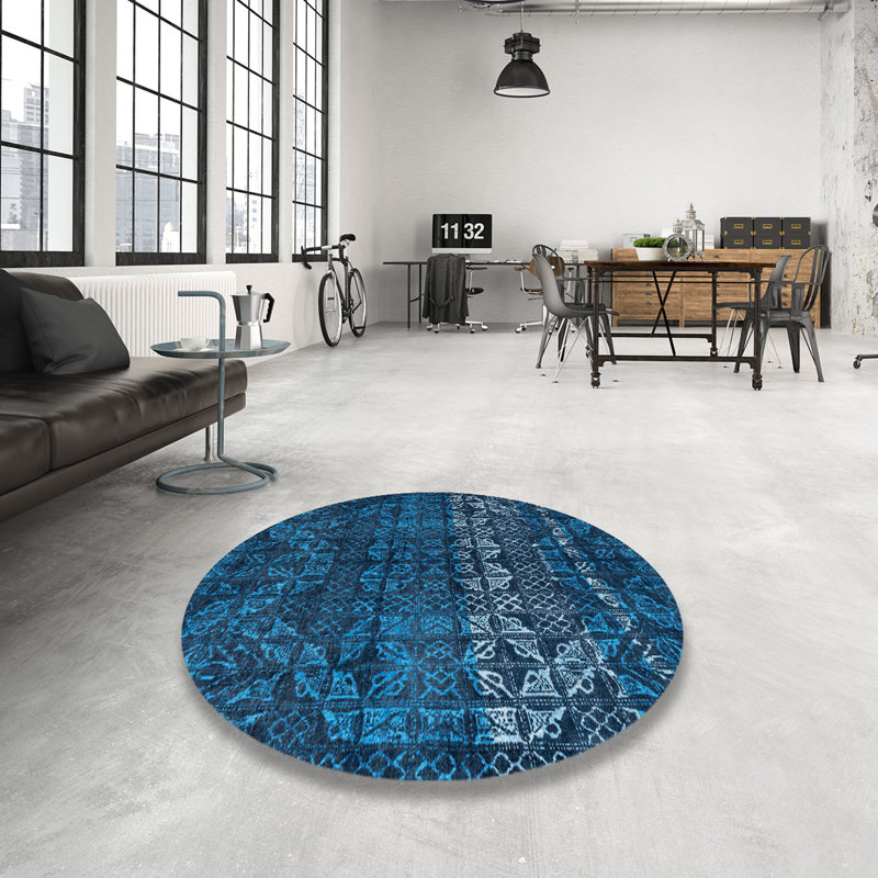 Abstract Indoor Rug, Round 5'
