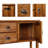 Vintage Solid Wood Storage Sideboard with 2 Drawers, Cabinets, and Bottom Shelf for Enhanced Home Organization-1770721454