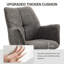 Soft Chenille Office Chair Adjustable Height Task Chair Swivel Desk Chair-1211639673