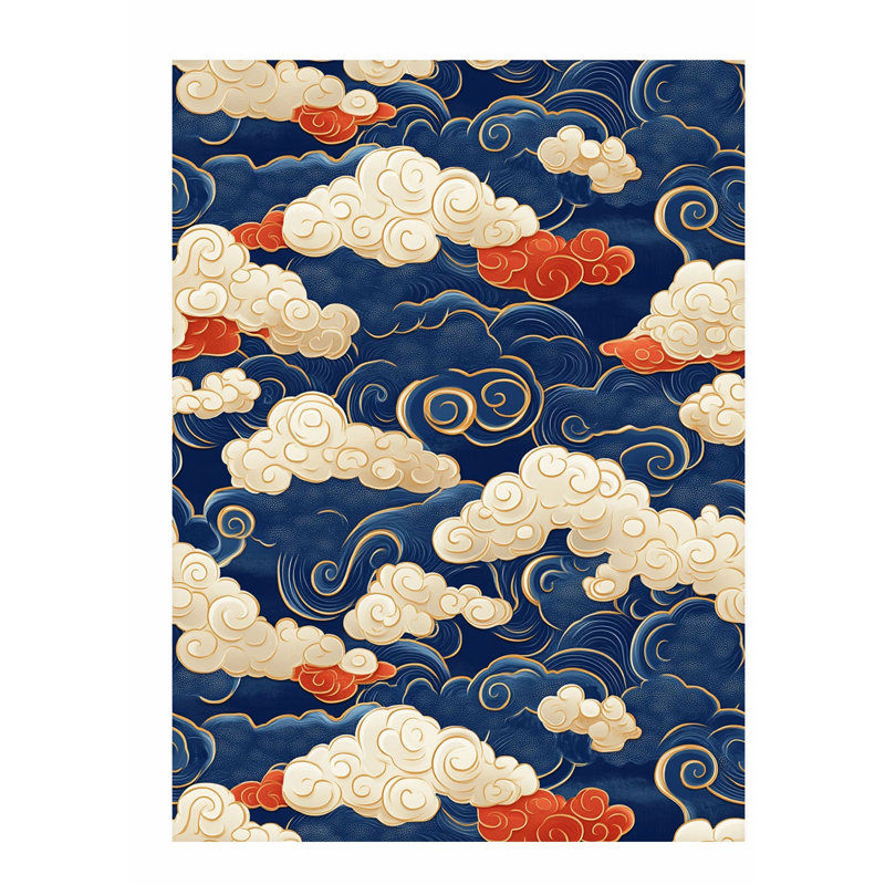«Landscape and Nature Asian Cloud Dreams IV Asian», reproduction d'art non encadrée, H 16 po x l 12 po