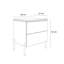 50cm W Manufactured Wood Bedside Table