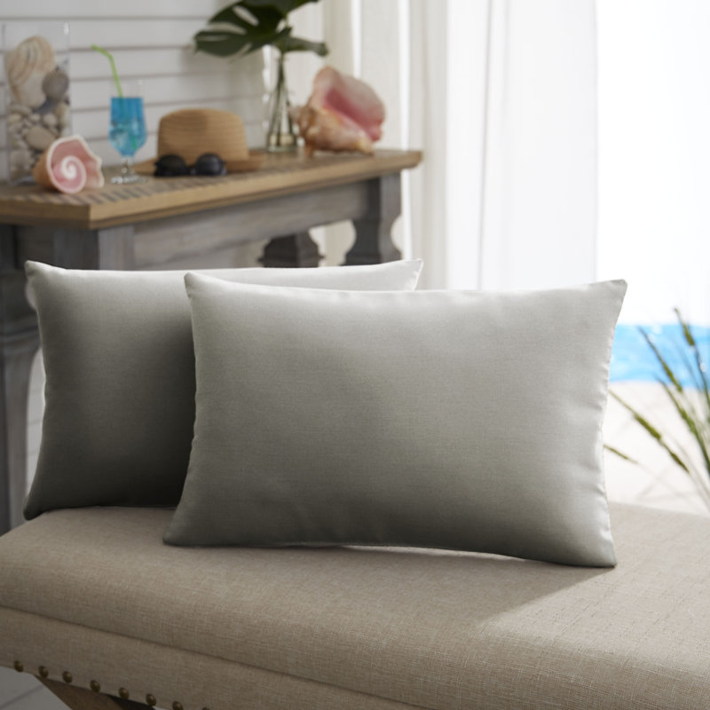 Telleman Indoor/Outdoor Lumbar Pillow, 12" H x 24" W