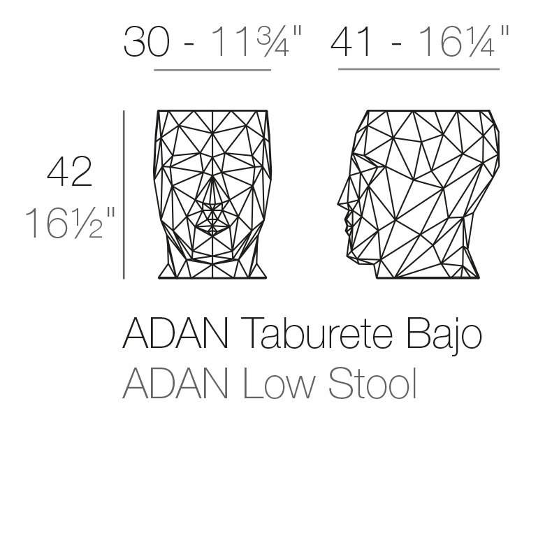 ADAN Stool (Indoor/Outdoor), White