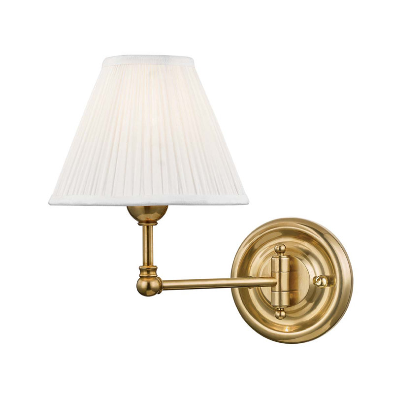 Classic No.1 Wall Sconce by Mark D. Sikes, Aged Brass