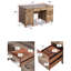  Ensemble de bureau de ferme moderne 2 pièces - chêne rustique