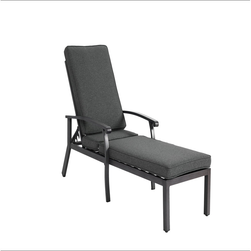 Méridienne en aluminium coulé, Gris
