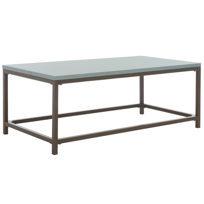 Auton Solid Wood Top Single Coffee Table, Barn Blue