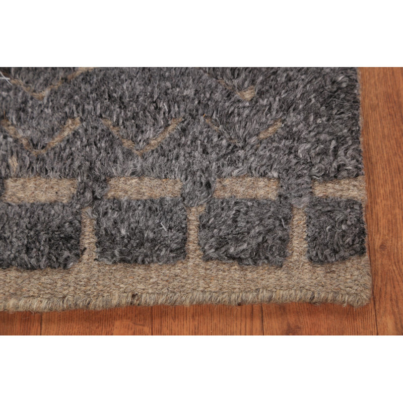 Wool Moroccan Oriental Accent Rug 2x3