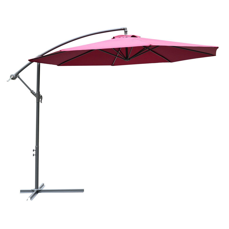 Amazonia 295cm Cantilever Parasol, Red Wine