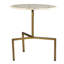 Table de bout piédestal en marbre véritable