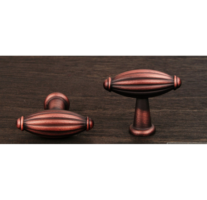 CK Series Bar Knob, Distressed Copper, Large