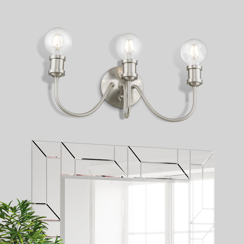 Grogan 3 - Light Dimmable Vanity Light, Brushed Nickel